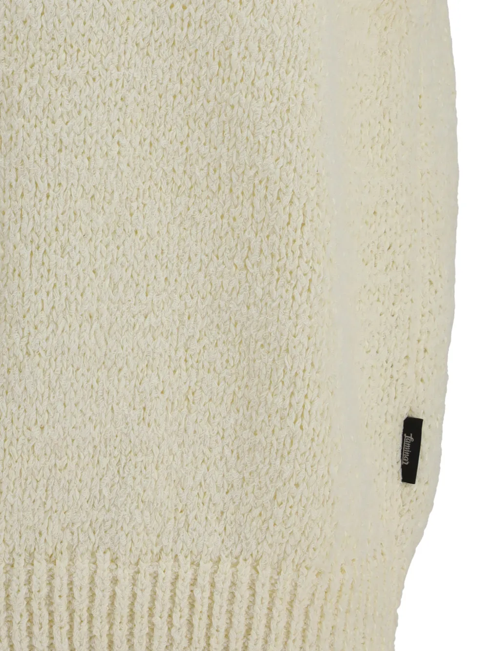 Laminar Gilet met ronde hals Beige