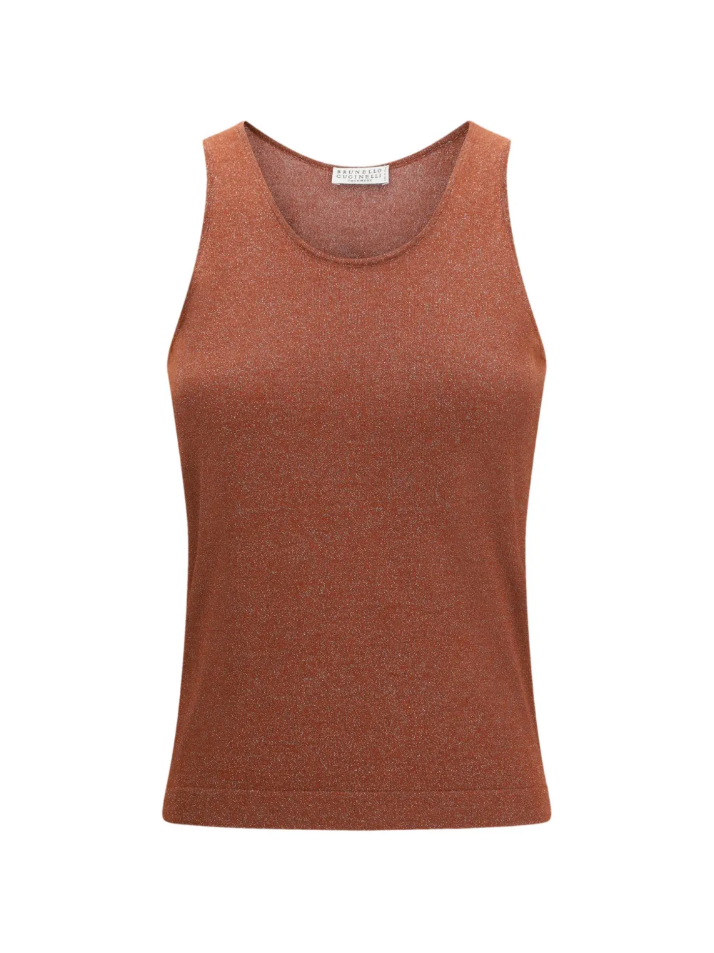 Brunello Cucinelli round-neck tank top - Marrone