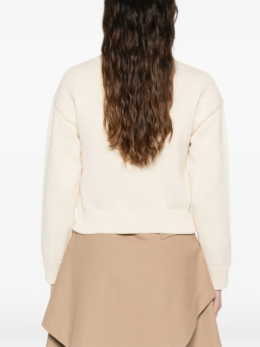A.P.C. Sweater met logo Beige