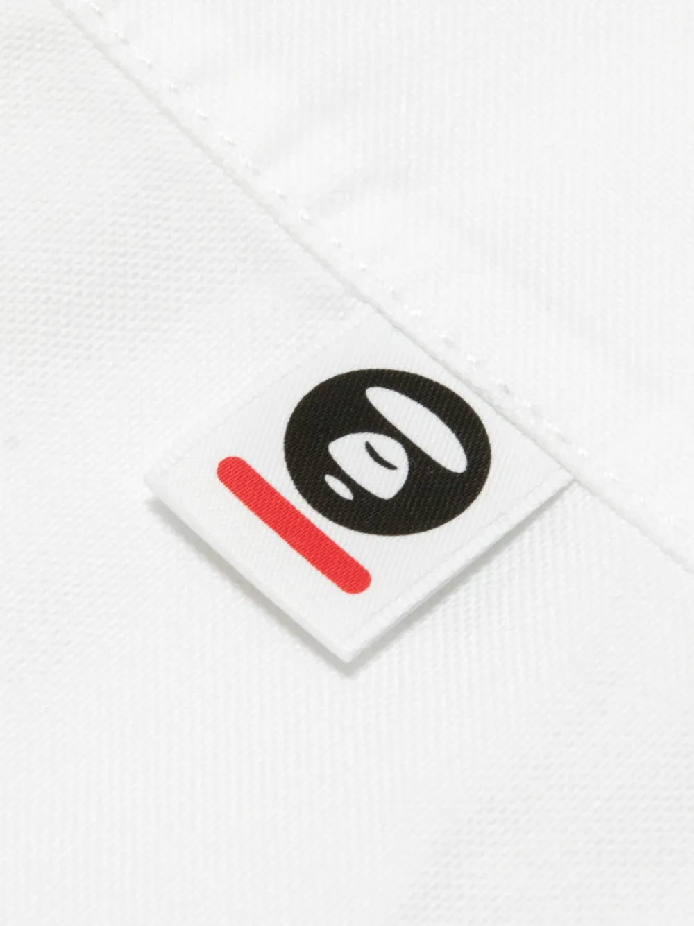 AAPE BY *A BATHING APE Overhemd met geborduurd logo Wit
