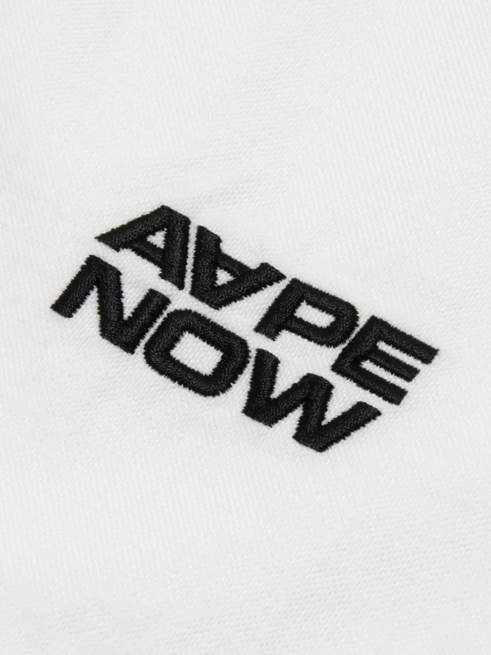 AAPE BY *A BATHING APE Overhemd met geborduurd logo Wit