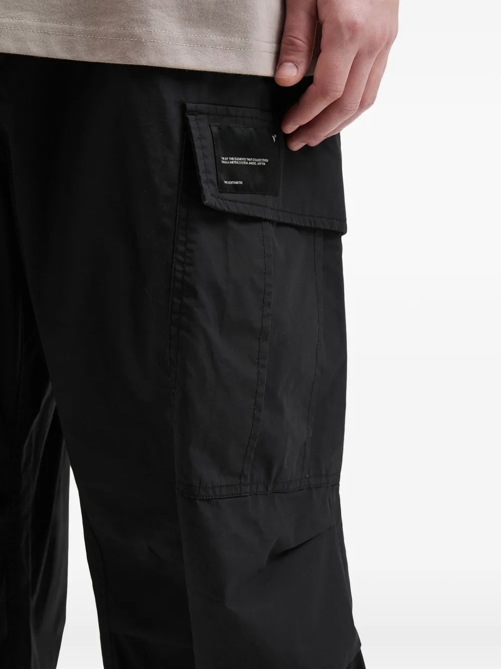 FIVE CM Broek met opgestikte zak Zwart