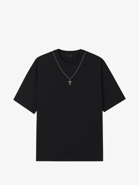 FIVE CM necklace-detail T-shirt