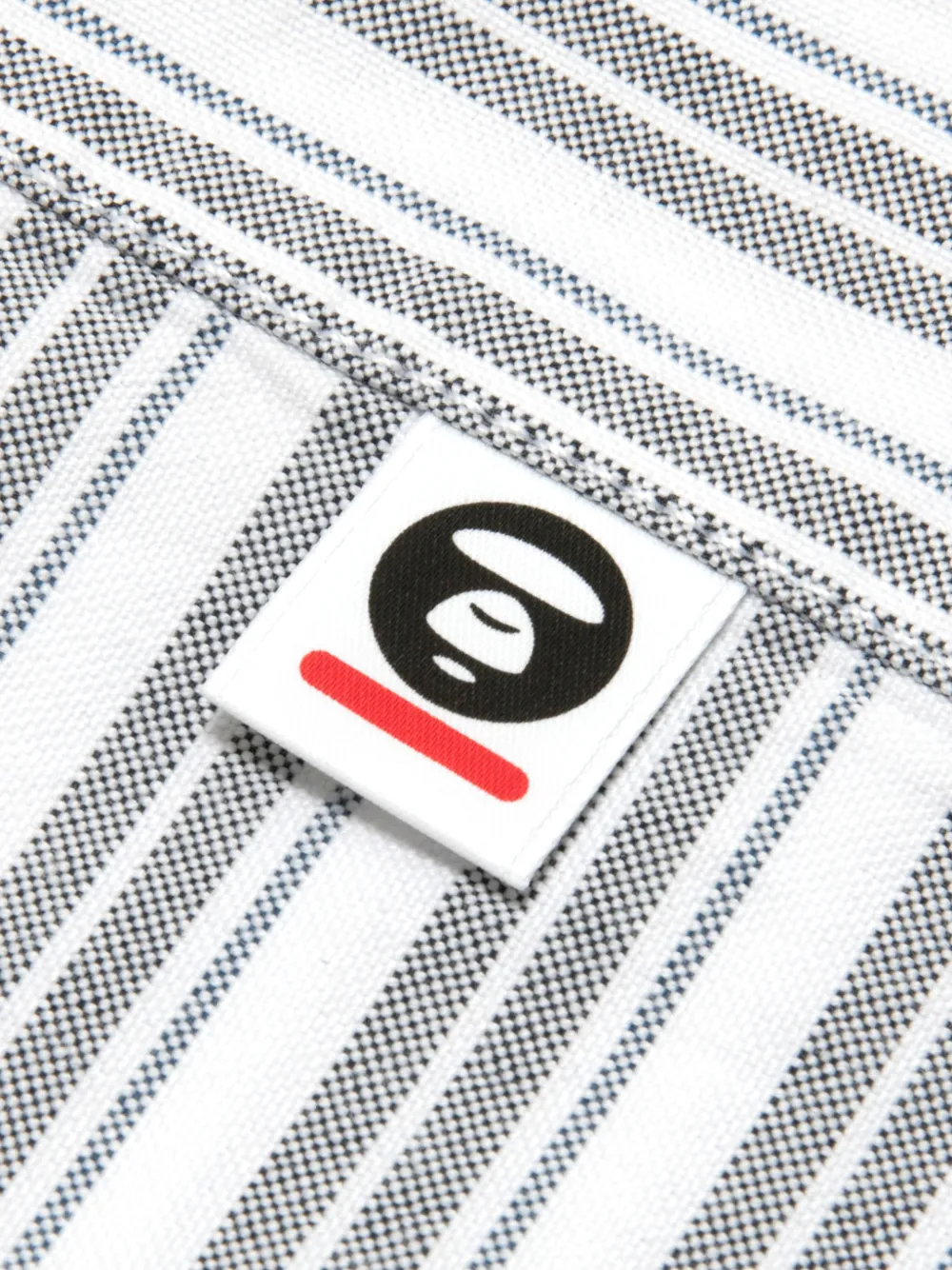 AAPE BY *A BATHING APE Overhemd met streep applicatie Wit