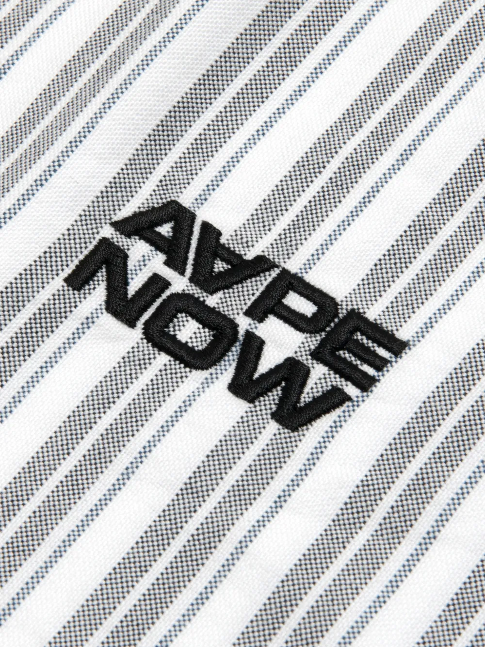 AAPE BY *A BATHING APE Overhemd met streep applicatie Wit