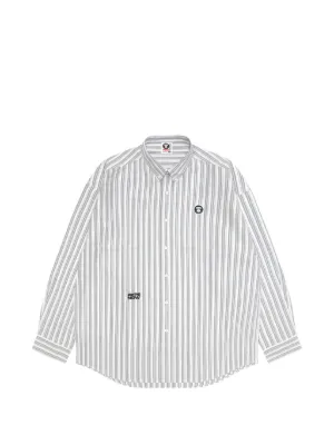 AAPE BY *A BATHING APE® ロゴパッチ シャツ | グレー | FARFETCH JP
