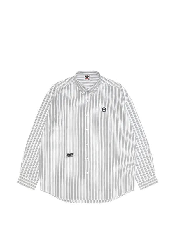 AAPE BY *A BATHING APE® ストライプ シャツ | ホワイト | FARFETCH JP