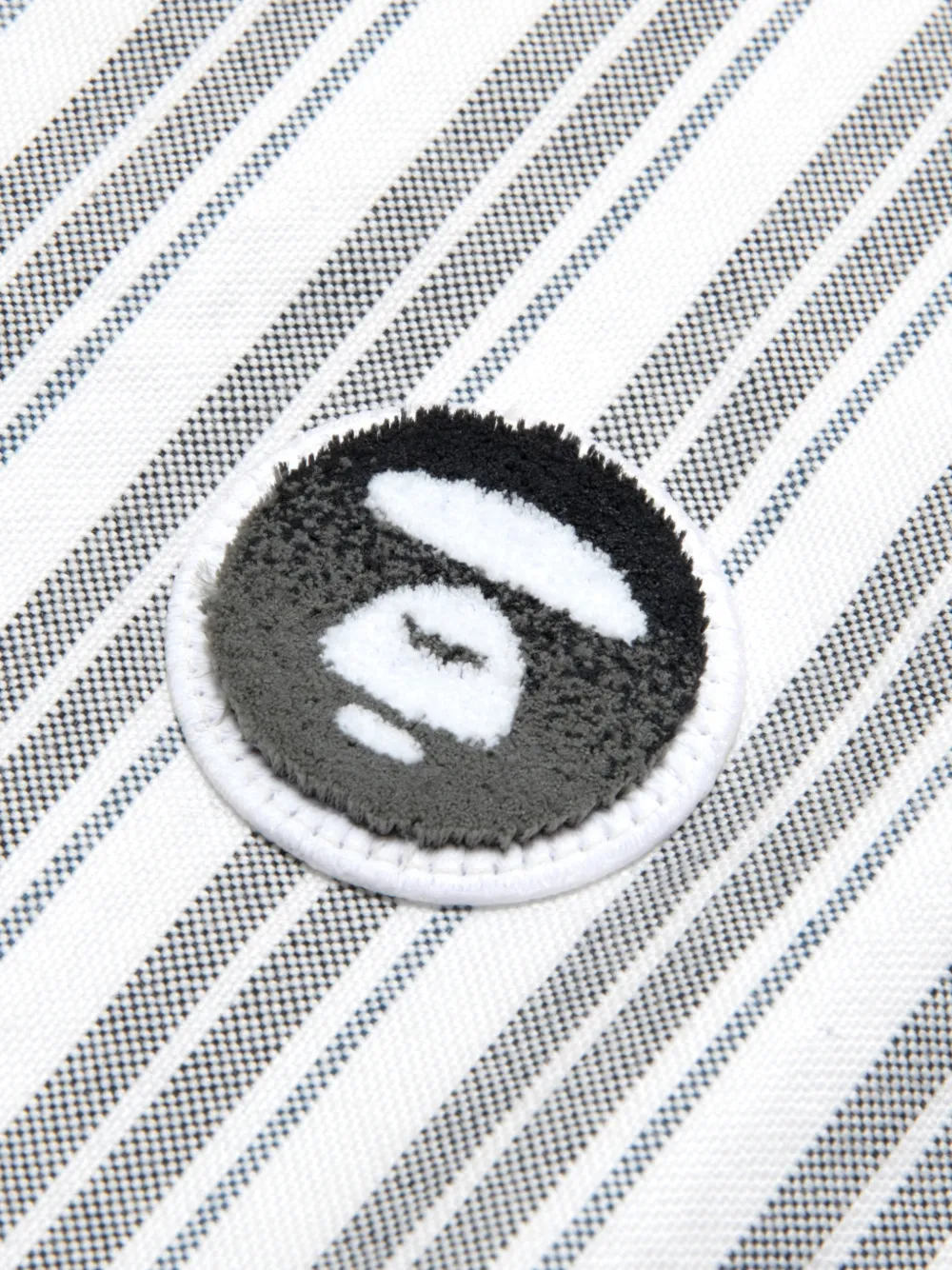 AAPE BY *A BATHING APE Overhemd met streep applicatie Wit