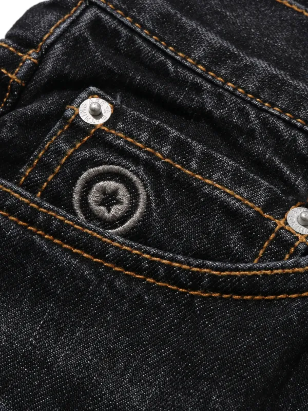 A BATHING APE® シャーク アップリケ ジーンズ | ブラック | FARFETCH JP