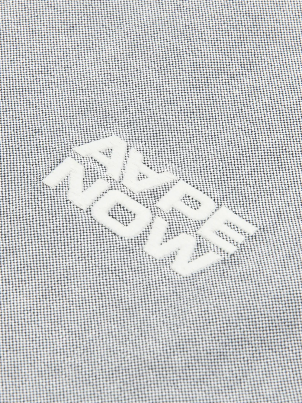 AAPE BY *A BATHING APE Overhemd met logopatch Grijs