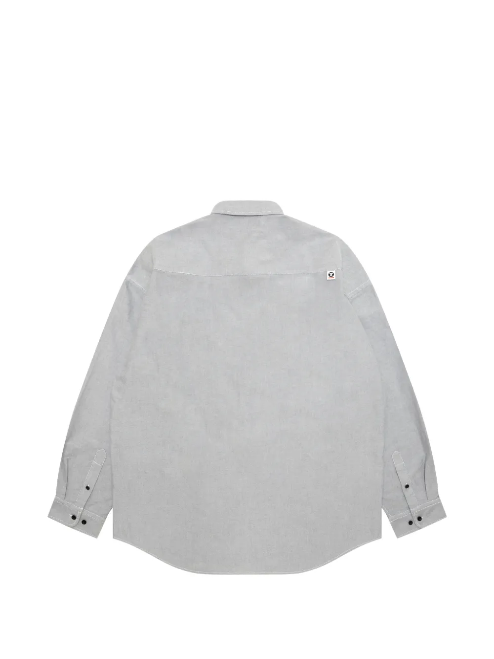 AAPE BY *A BATHING APE Overhemd met logopatch Grijs