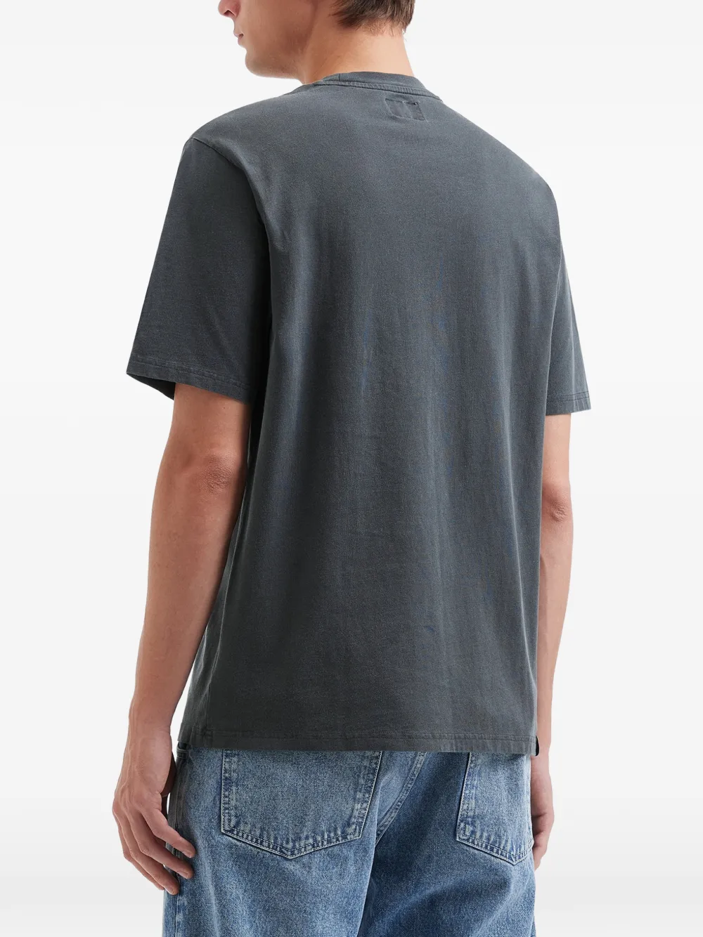 Teddy-Bear-Embroidered Crew-Neck T-Shirt