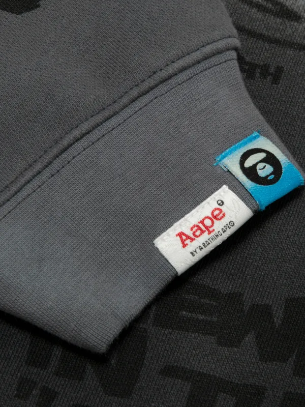 AAPE BY *A BATHING APE® プリント ジップアップ パーカー | グレー