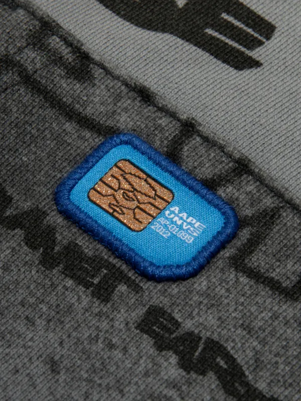 AAPE BY *A BATHING APE® プリント ジップアップ パーカー | グレー