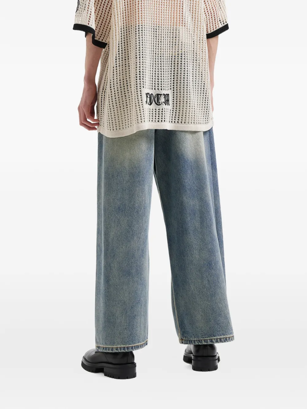 FIVE CM Gerafelde jeans Blauw