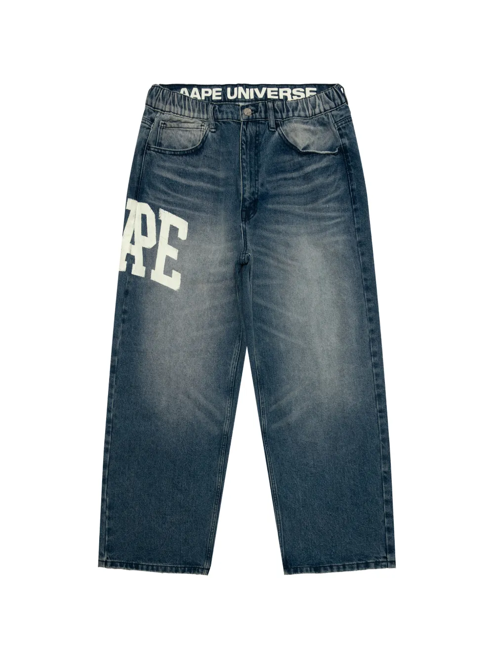 AAPE BY *A BATHING APE® logo jeans - Blu