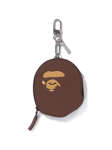 A BATHING APE® embroidered clip wallet