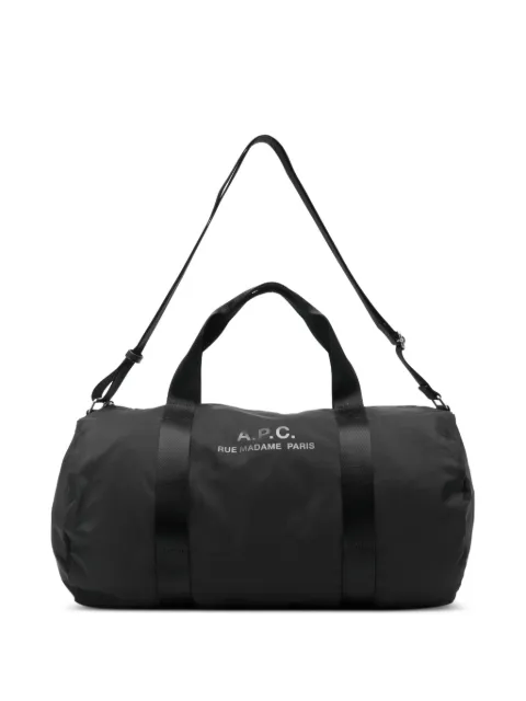 A.P.C. bolsa de viaje con logo estampado