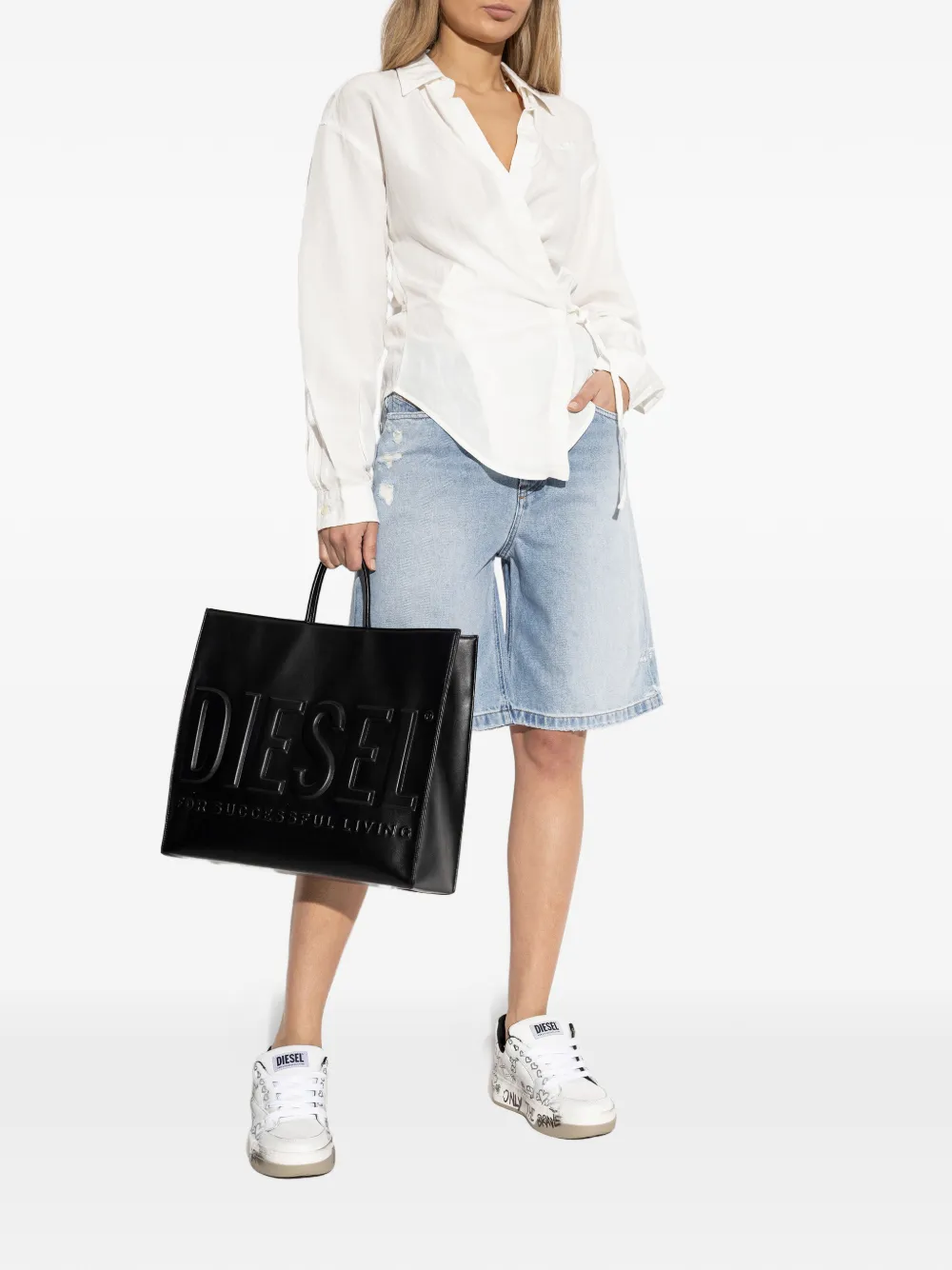  Diesel Wrap-tie Blouse - White 
