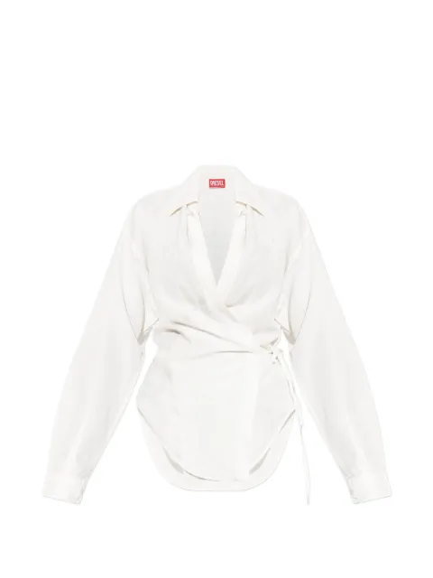 Diesel wrap-tie blouse