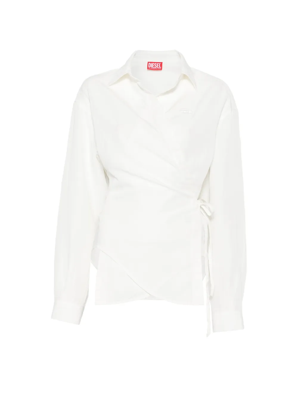 Diesel wrap-tie blouse - Bianco