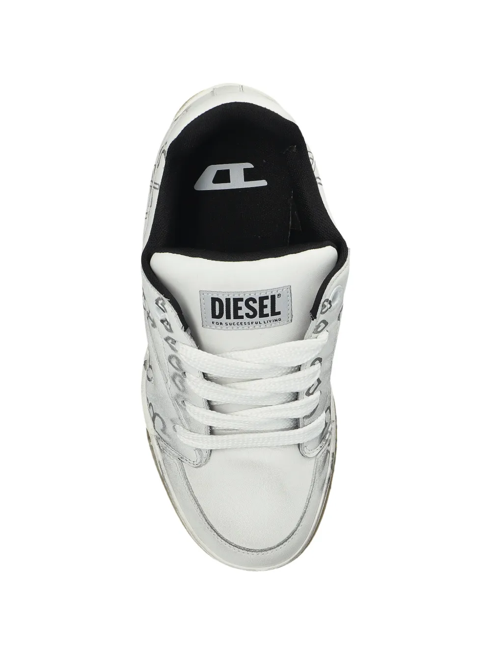 Diesel S-D-Ollie patterned sneakers Wit