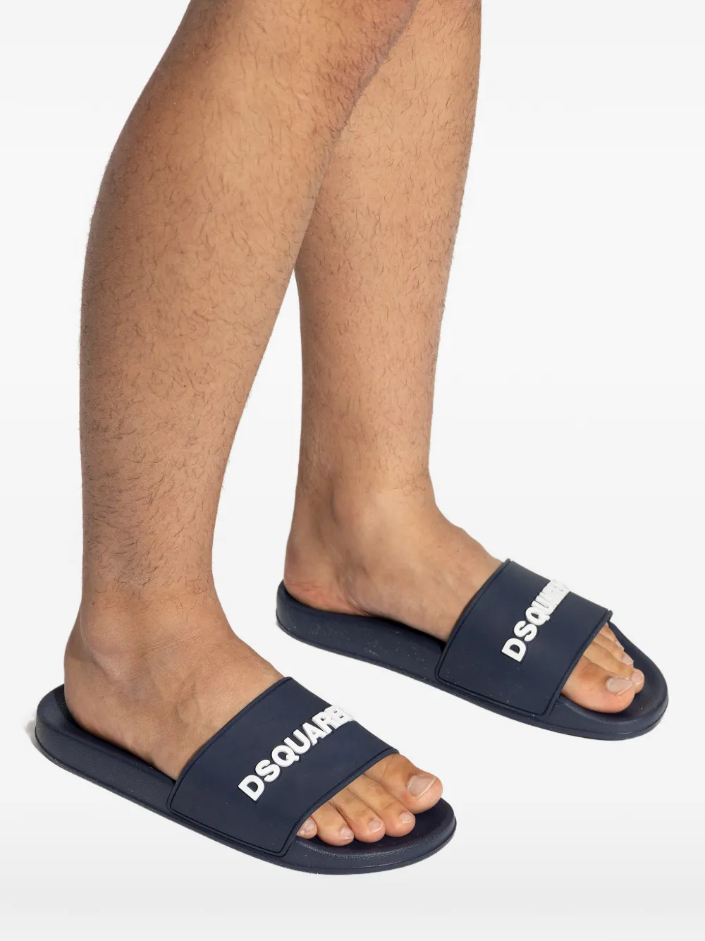 DSQUARED2 logo slides Blauw