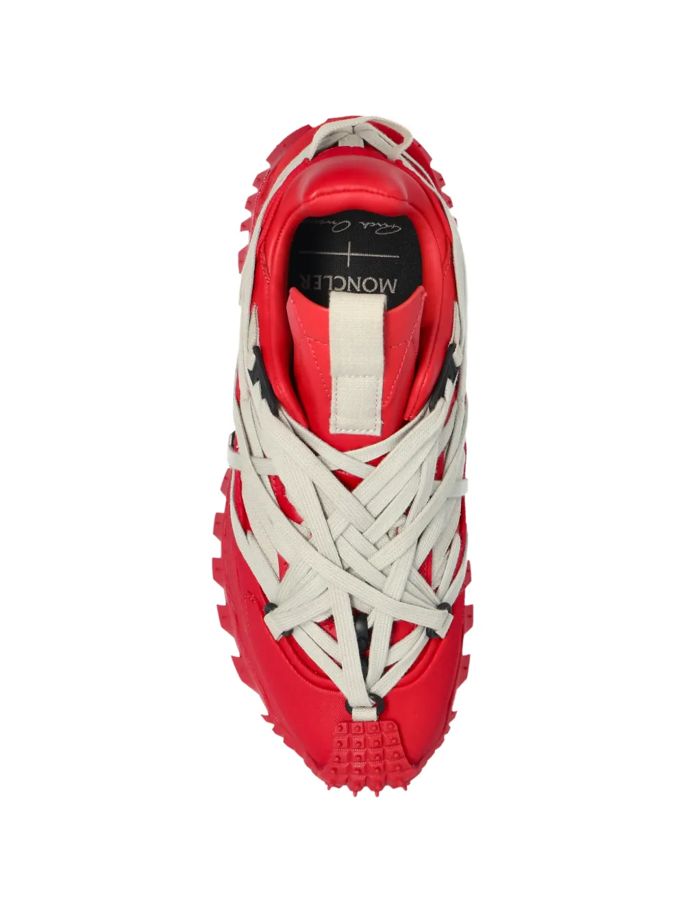 Moncler + Rick Owens Trailgrip Megalace sneakers Rood