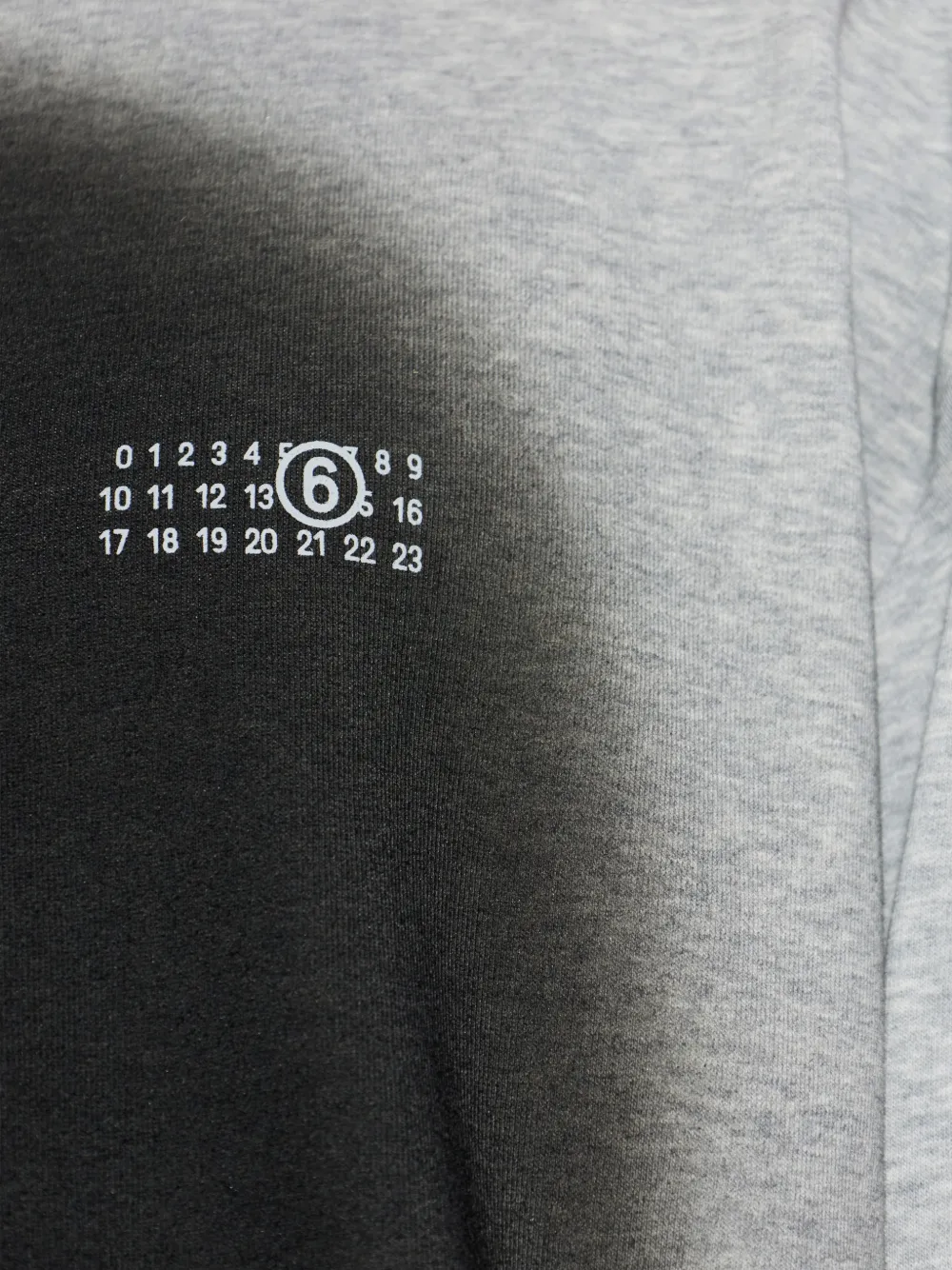 MM6 Maison Margiela Hoodie met verfsprayprint en logo Grijs