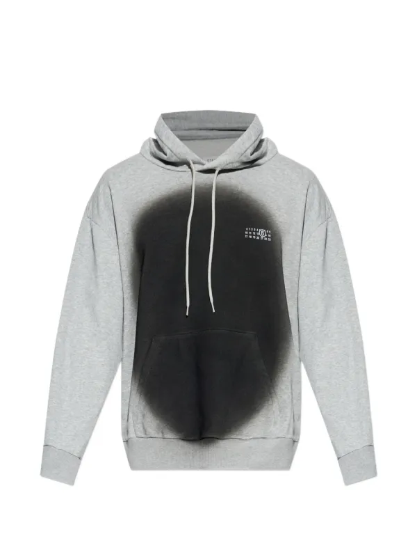 MM6 Maison Margiela spray-paint Logo Hoodie | Grey | FARFETCH