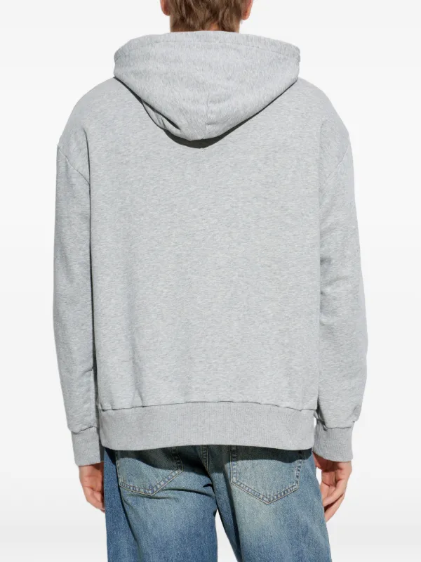 MM6 Maison Margiela spray-paint Logo Hoodie | Grey | FARFETCH