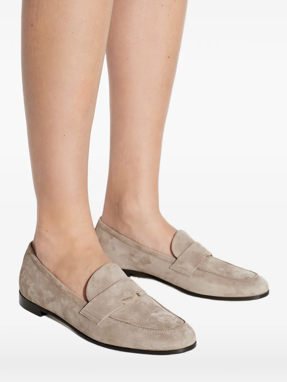 Max Mara Loafers met vlakken Beige