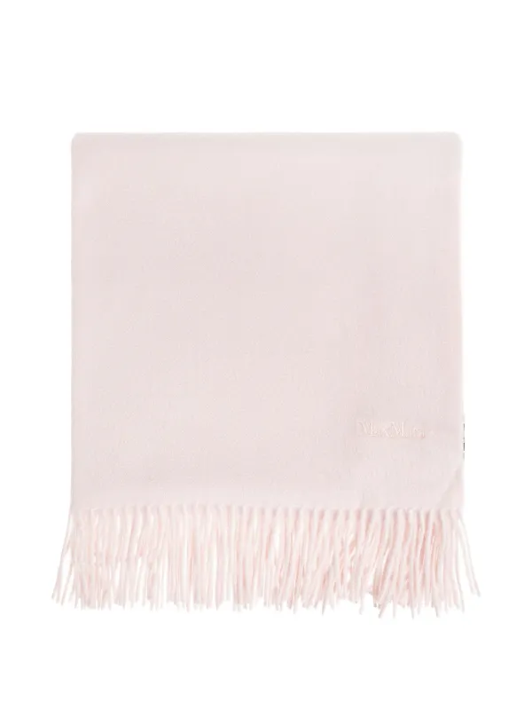 Max Mara Baci Fringed Scarf in Pink