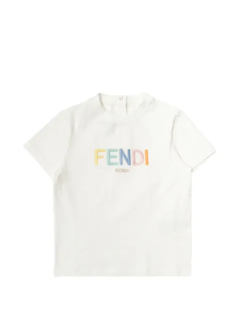 Fendi Kids playera con bordado