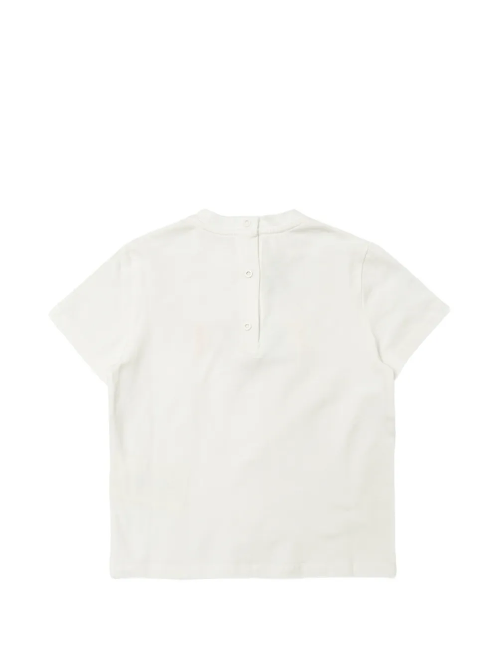 Fendi Kids T-shirt met borduurwerk Wit