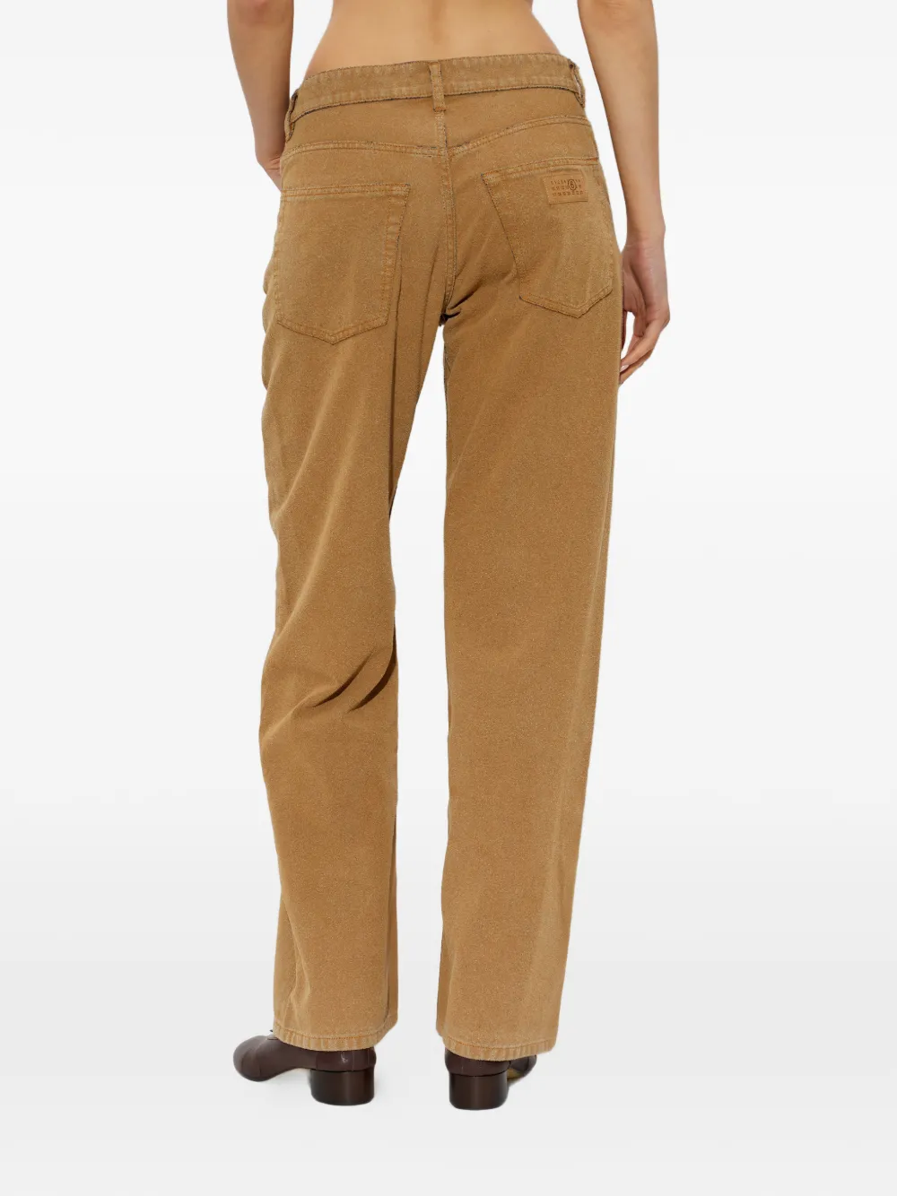 MM6 Maison Margiela Katoenen straight jeans Beige