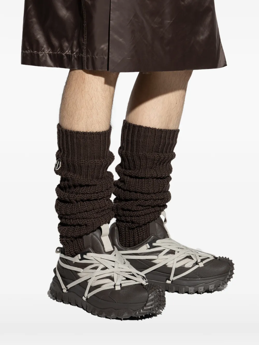 Ruffled Logo Socks