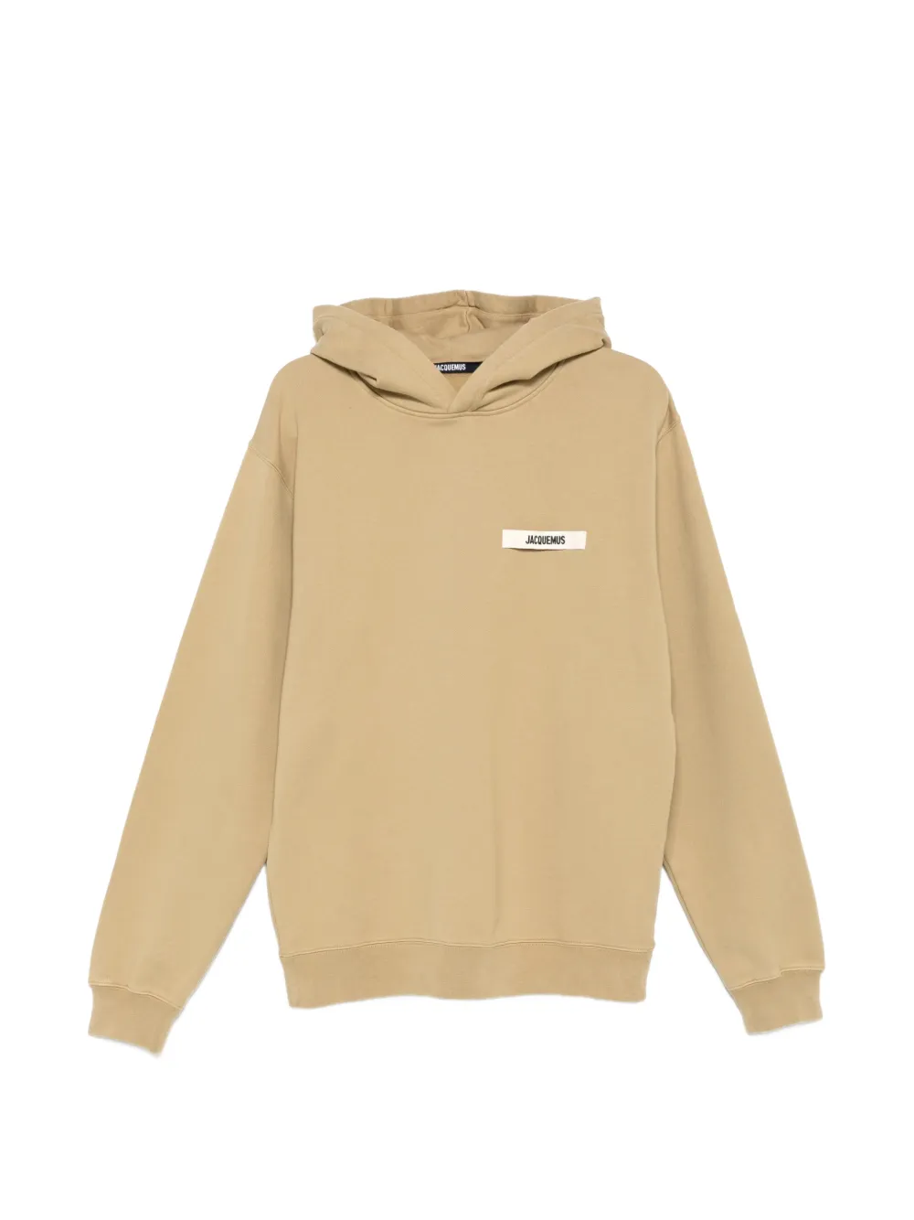 Jacquemus logo-patch hoodie - Brown