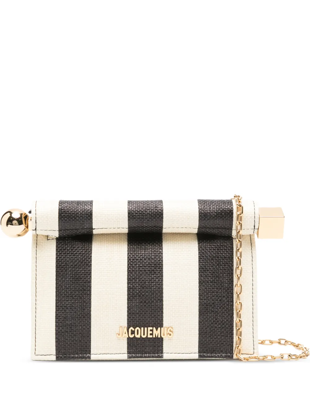 Jacquemus striped roll mini bag - Toni neutri