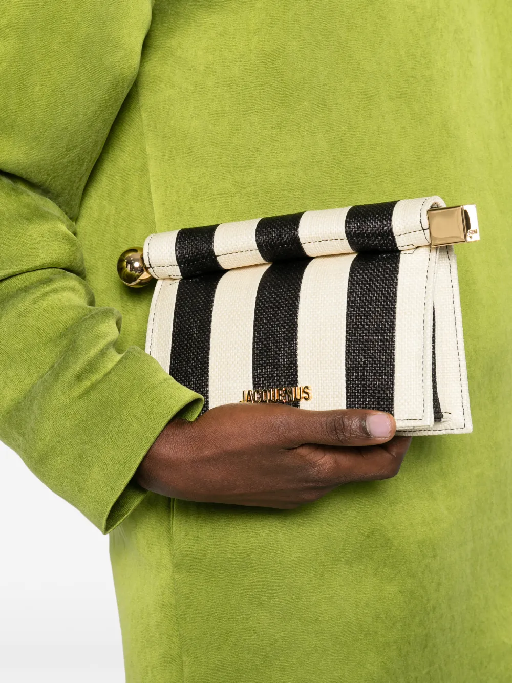  Jacquemus Striped Roll Mini Bag - Neutrals 