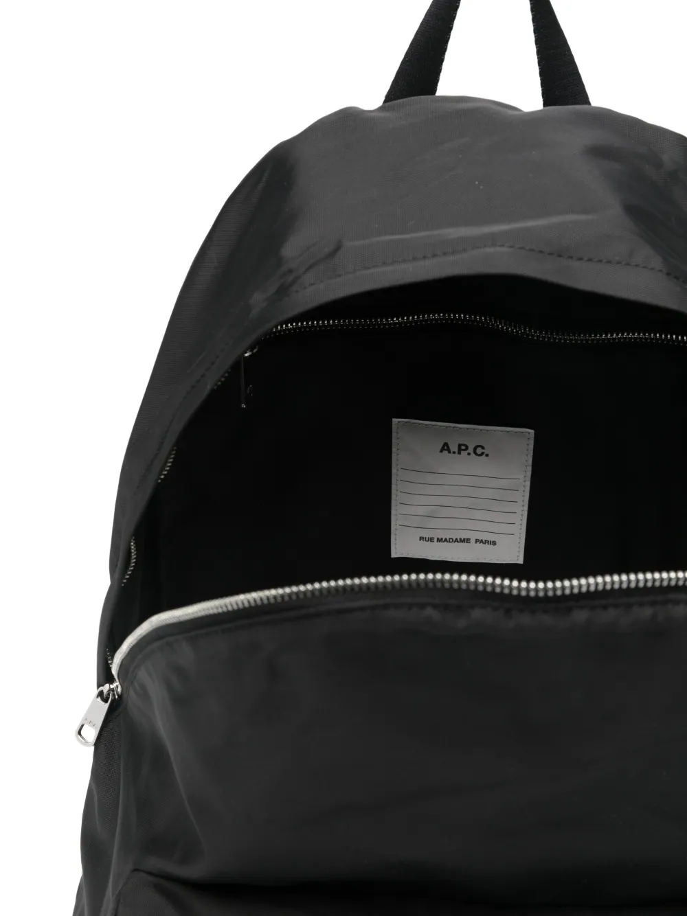 A.P.C. ジップポケット バックパック | ブラック | FARFETCH JP