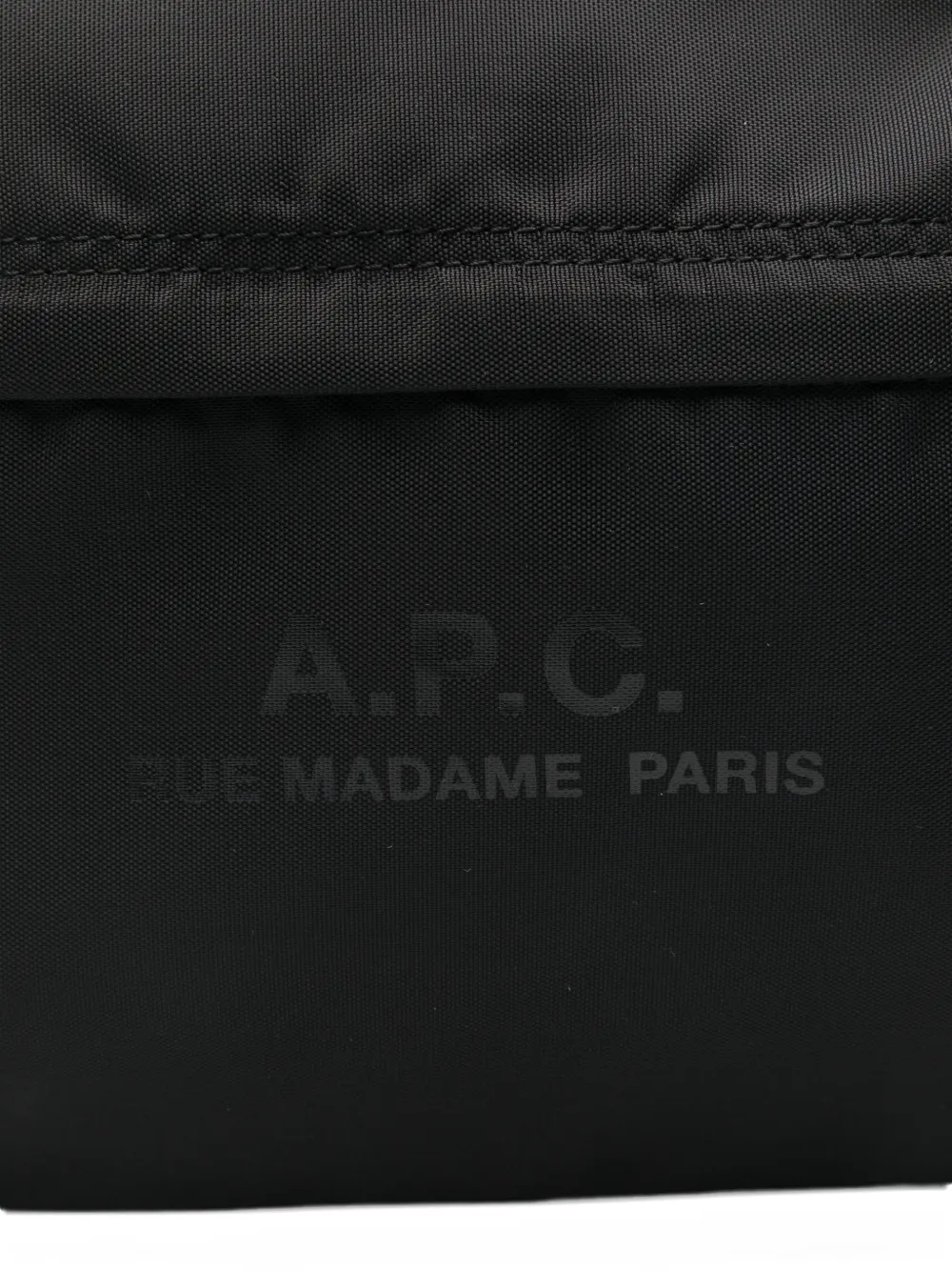 A.P.C. Rugzak met rits en zak Zwart