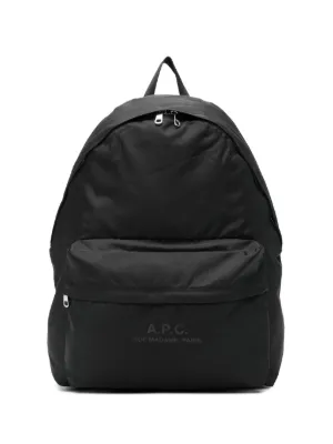 新品A.P.C. Treck バックパック / ブラック A.P.C. Treck logo-patch Backpack | Blue | FARFETCH