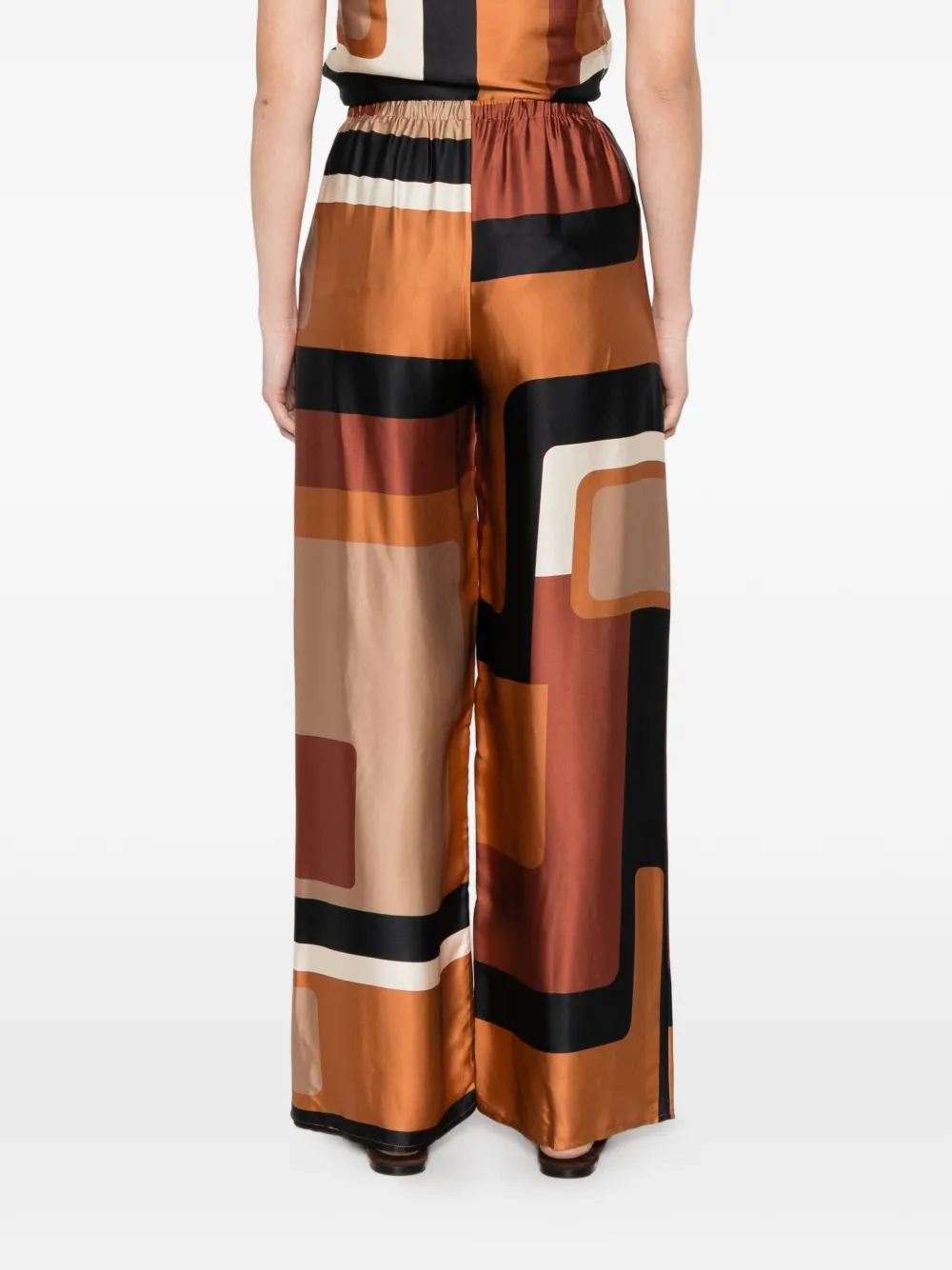 Geometric-Print Palazzo Pants 