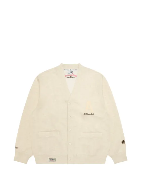 AAPE BY *A BATHING APE® appliqué V-neck cardigan