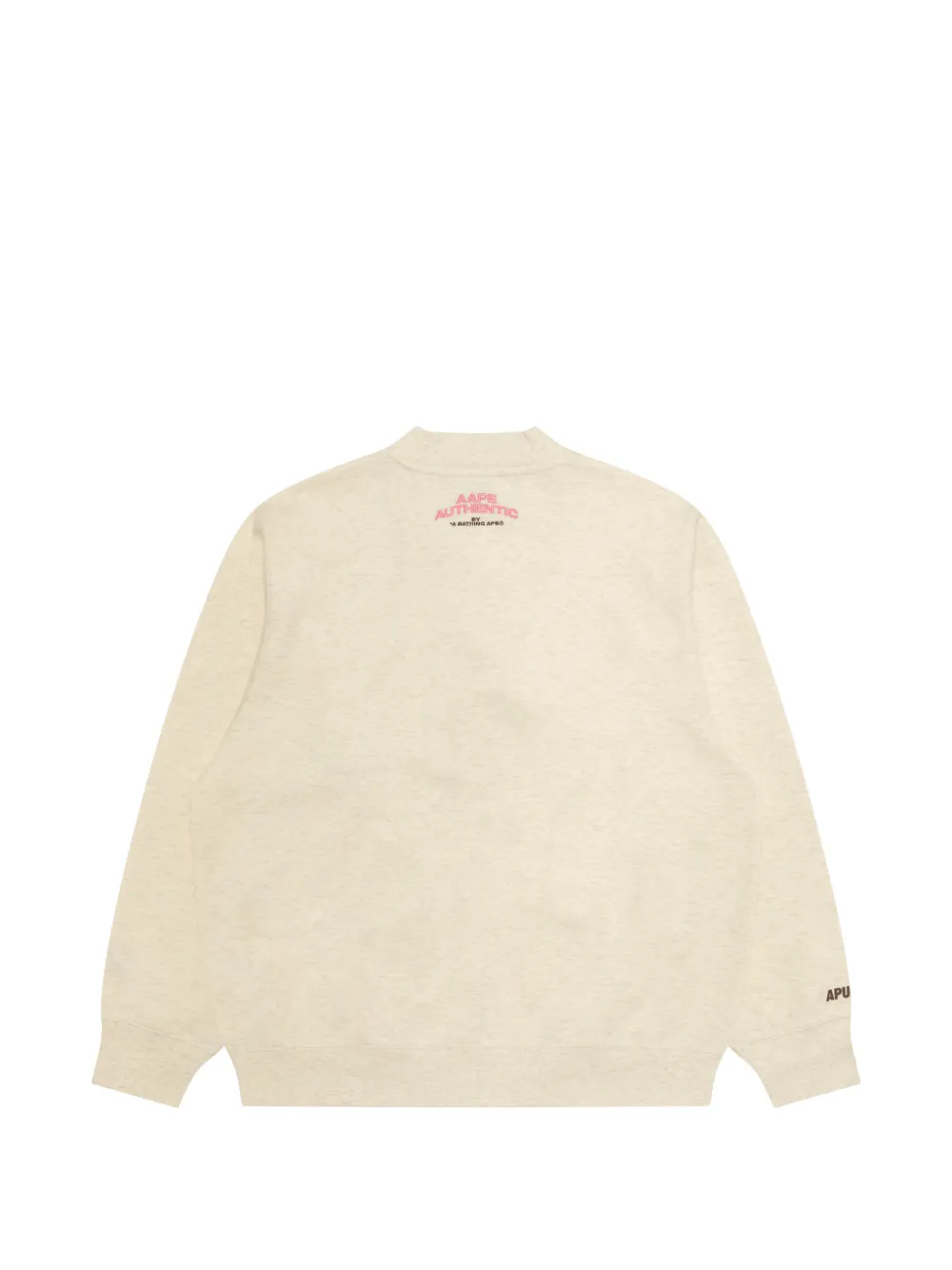 AAPE BY *A BATHING APE Vest met V-hals en applicatie Beige