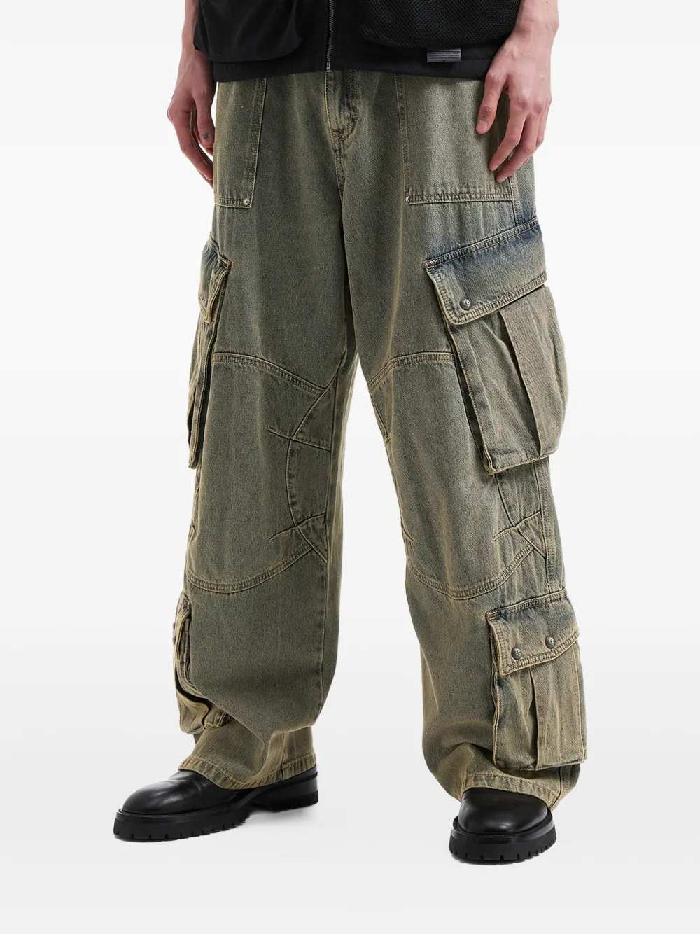 Five Cm Cargo-pocket Jeans - Blue 