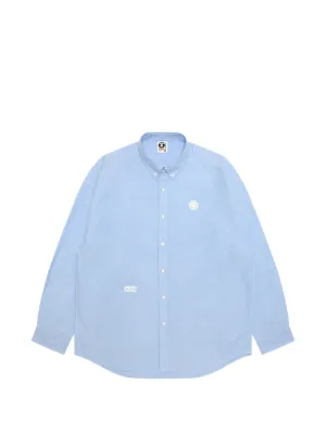 ape オックスフォードシャツ　ライトブルー　美品 ape オックスフォードシャツ ライトブルー 美品 AAPE BY *A BATHING