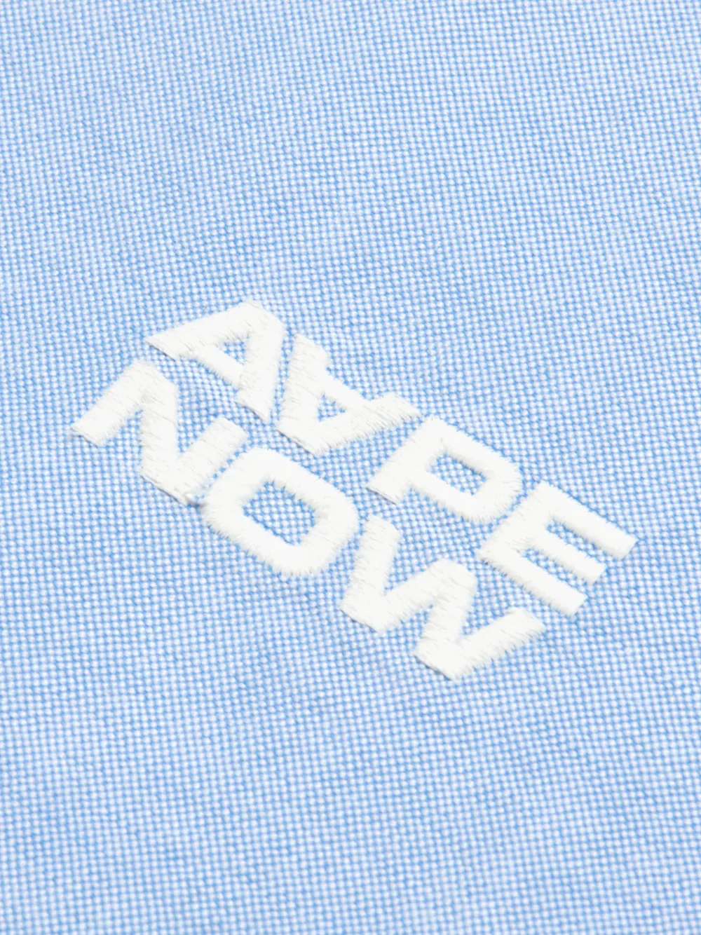 AAPE BY *A BATHING APE Overhemd met borduurwerk Blauw
