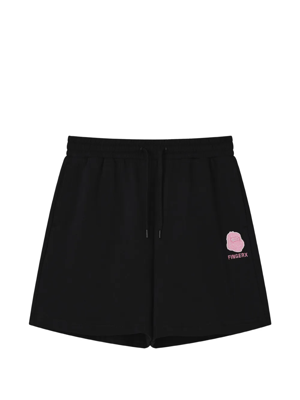 Fingercroxx Drawstring Shorts In Black